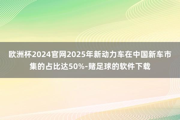 欧洲杯2024官网2025年新动力车在中国新车市集的占比达50%-赌足球的软件下载