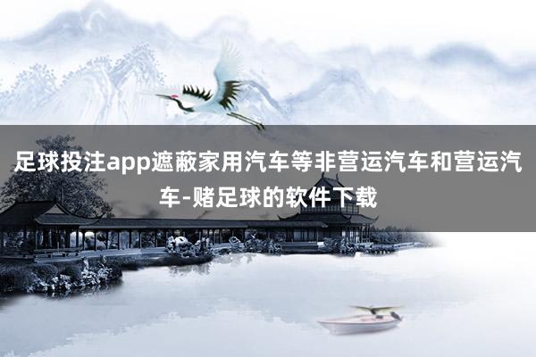 足球投注app遮蔽家用汽车等非营运汽车和营运汽车-赌足球的软件下载