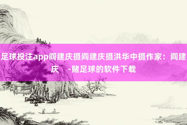 足球投注app阎建庆摄阎建庆摄洪华中摄作家：阎建庆    -赌足球的软件下载