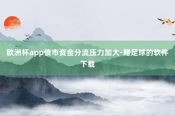欧洲杯app债市资金分流压力加大-赌足球的软件下载